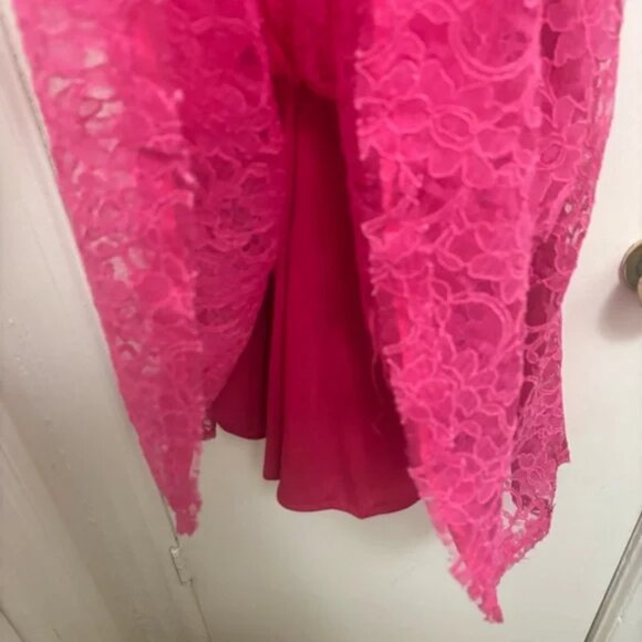 Neiman Marcus Pink Strapless Lace Dress New with tags - Picture 6 of 8